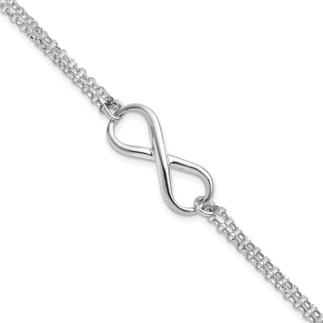 Leslie Sterling Silver Infinity Symbol Bracelet