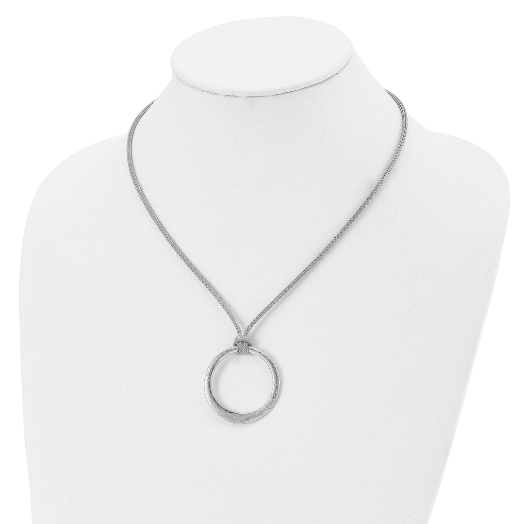 Sterling Silver Textured Necklace