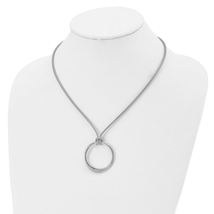 Sterling Silver Textured Necklace