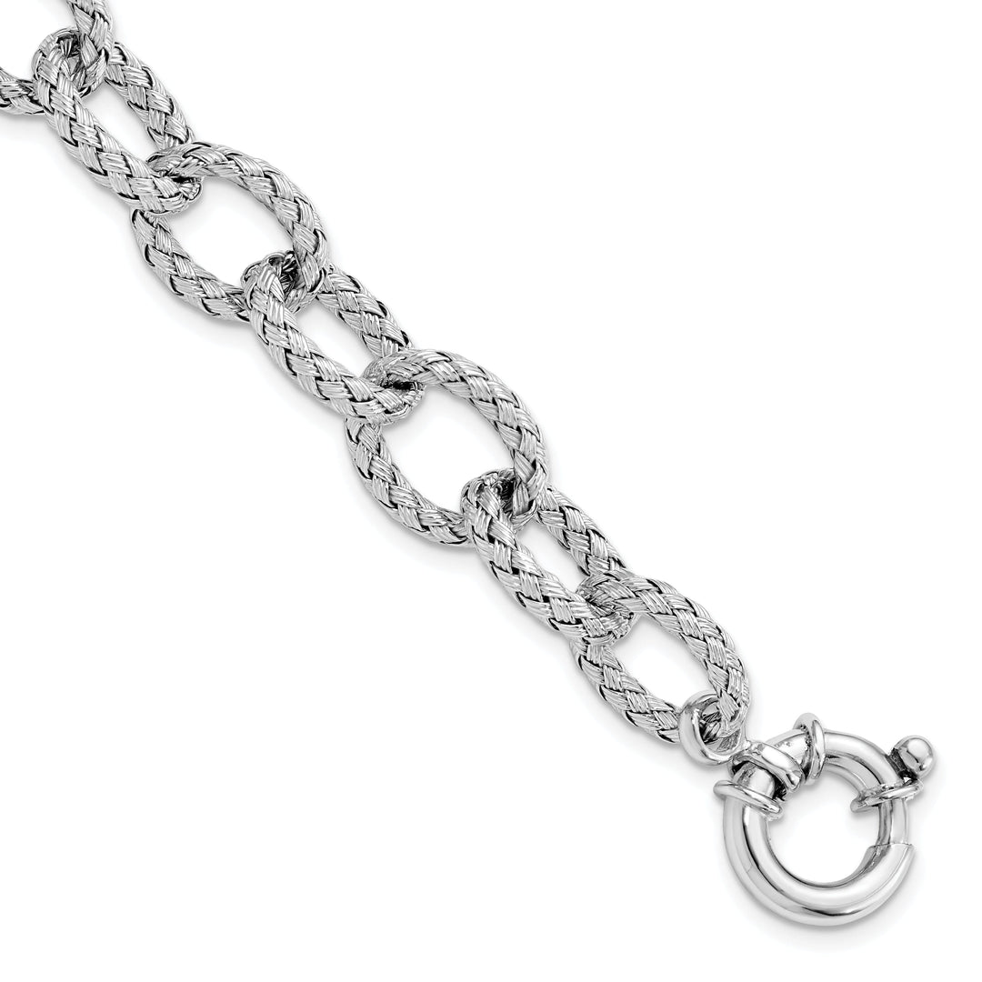 Sterling Silver Woven Link Bracelet