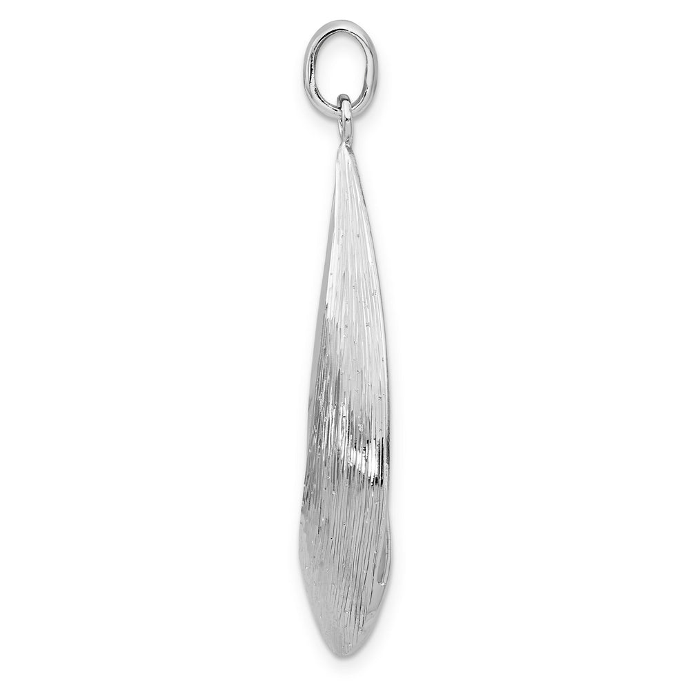 Sterling Silver Polished Textured Pendant