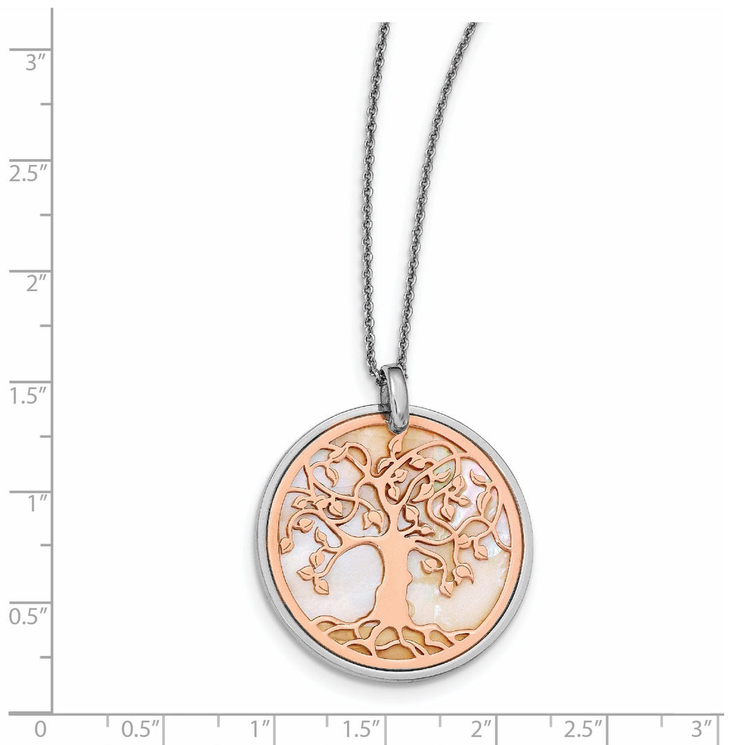 Leslie Sterling Silver MOP Tree of Life Necklace