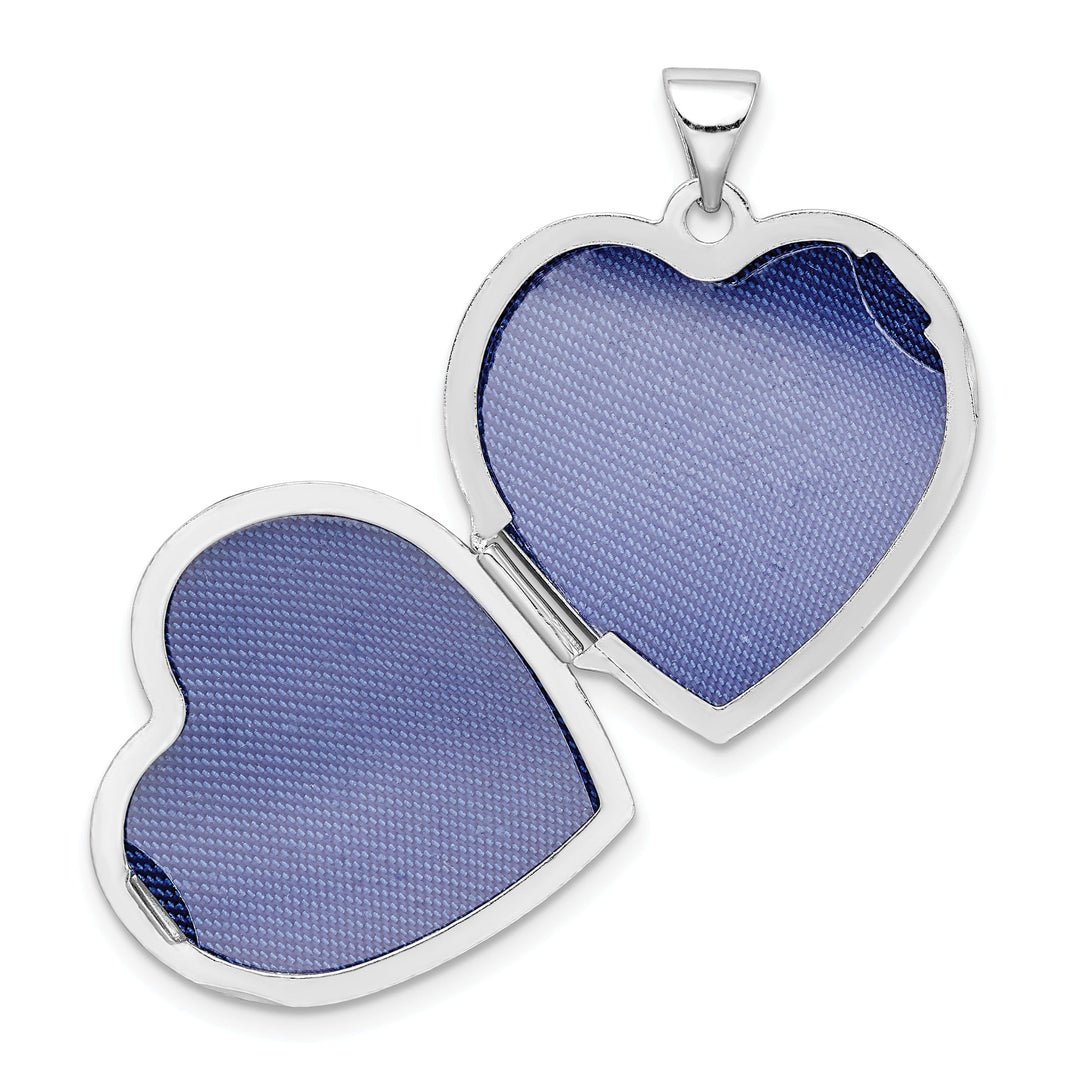 Sterling Silver Plain 2-Frame Heart Locket