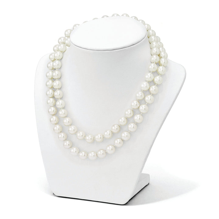 Majestik White Shell Pearl Slip On Necklace
