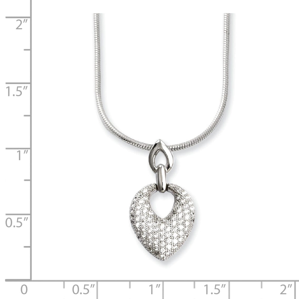 Sterling Silver Cubic Zirconia Necklace