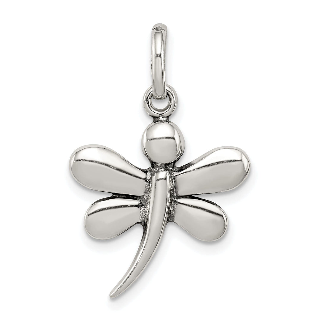 Sterling Silver Antiqued Dragonfly Pendant