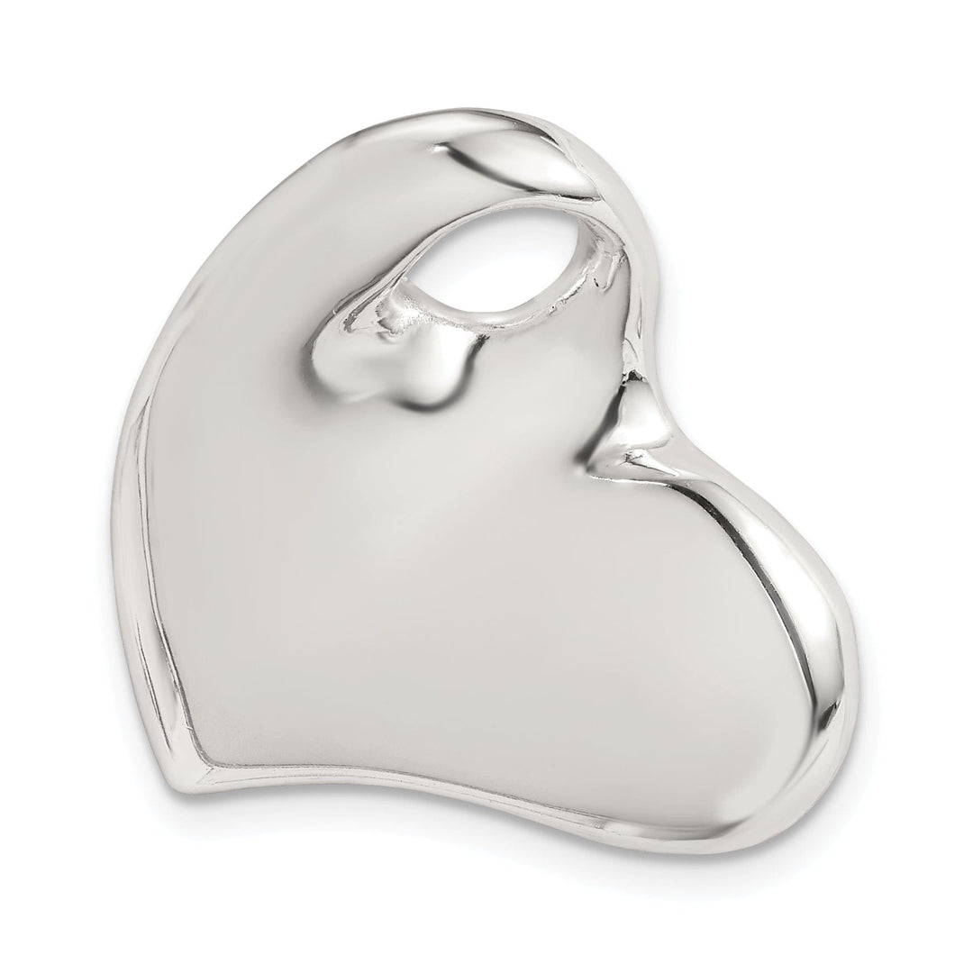 Sterling Silver Trendy Heart Pendant