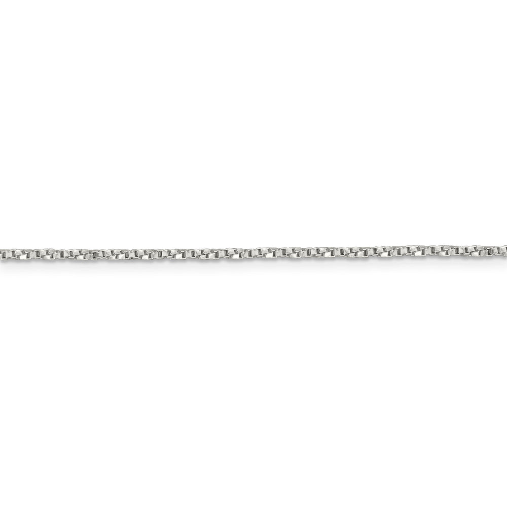 Silver Polished 1.35-mm Twisted Box Chain