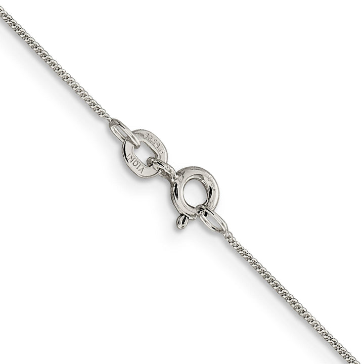 Sterling Silver Polished 0.5mm Fine Curb Chain