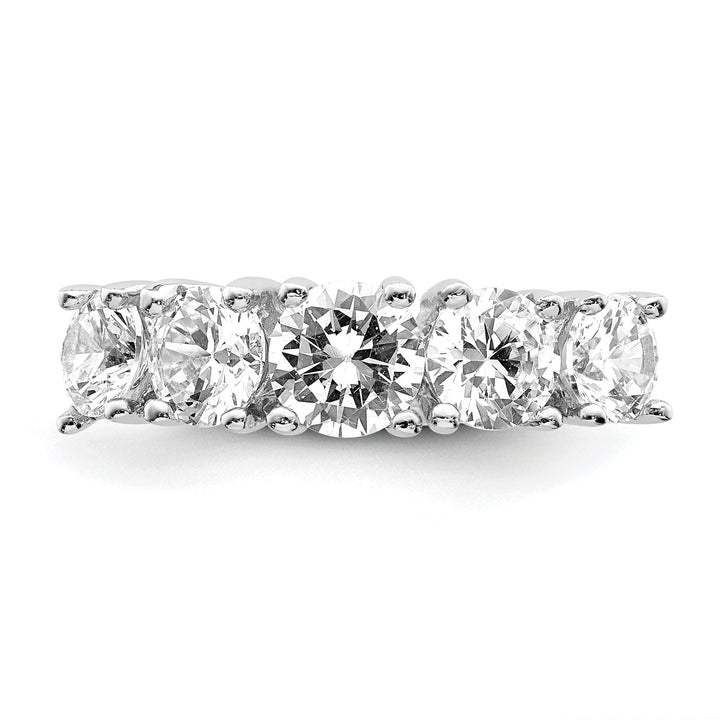 Sterling Silver Cubic Zirconia Band Rings