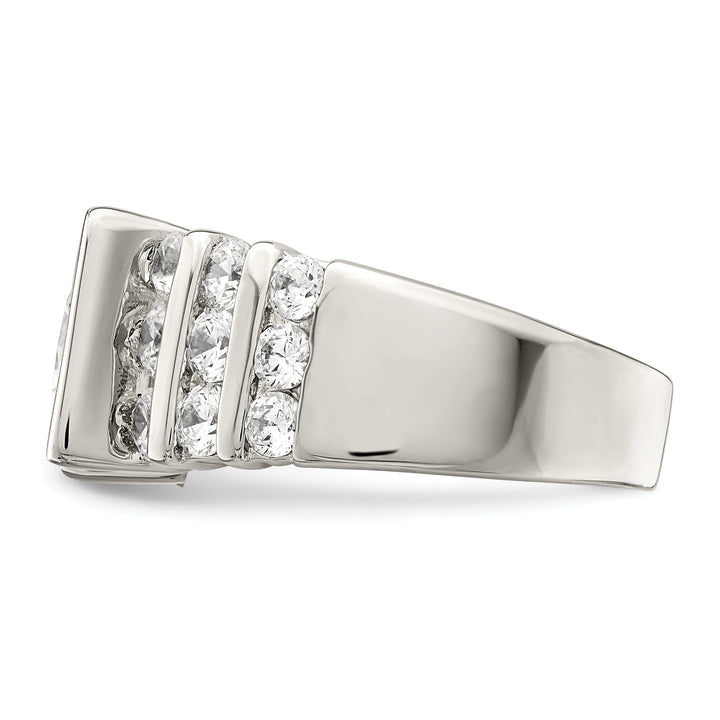 Sterling Silver Fancy Cubic Zirconia Ring
