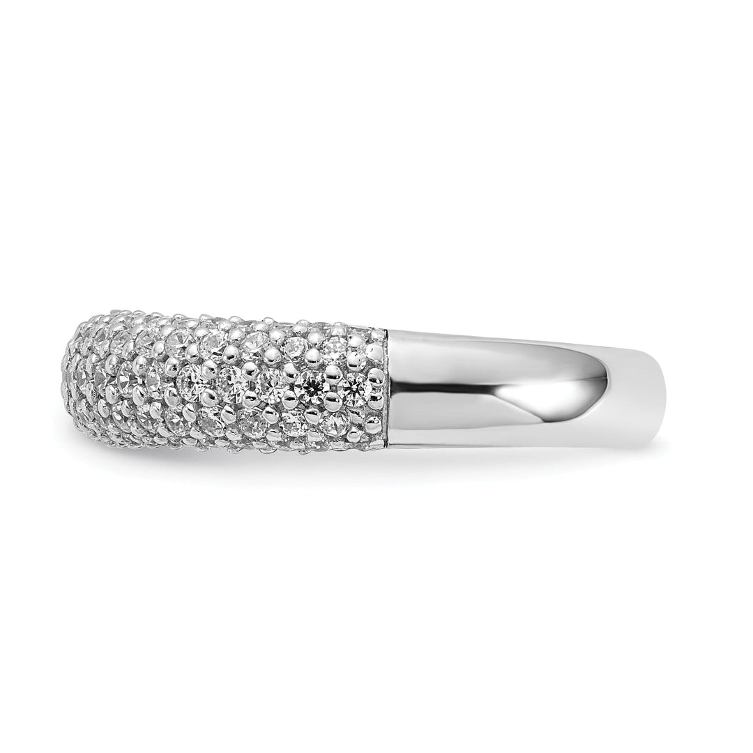 Sterling Silver Pave 113 Stone CZ Ring