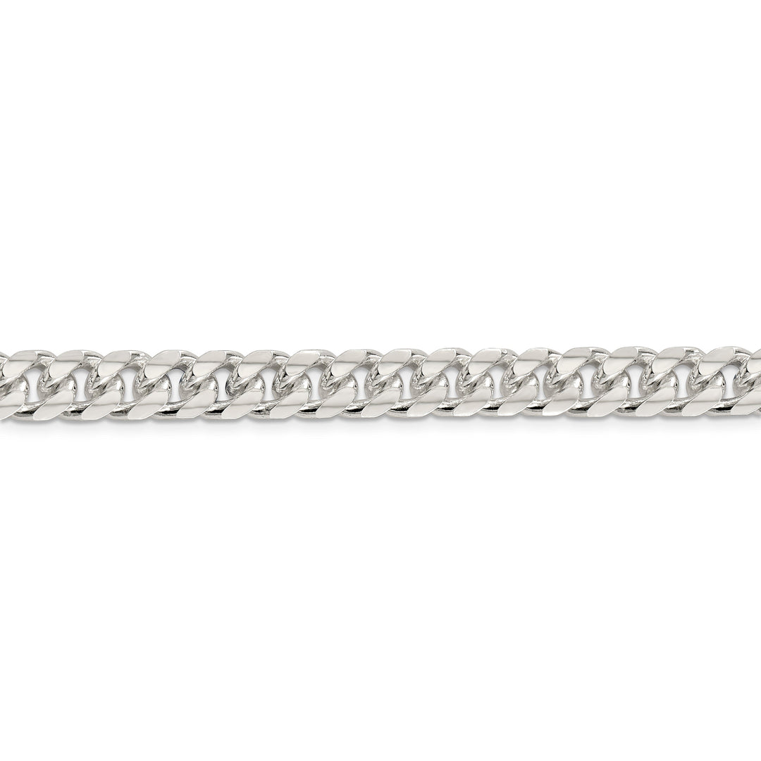 Silver 8.50-mm Solid Domed Link Curb Chain