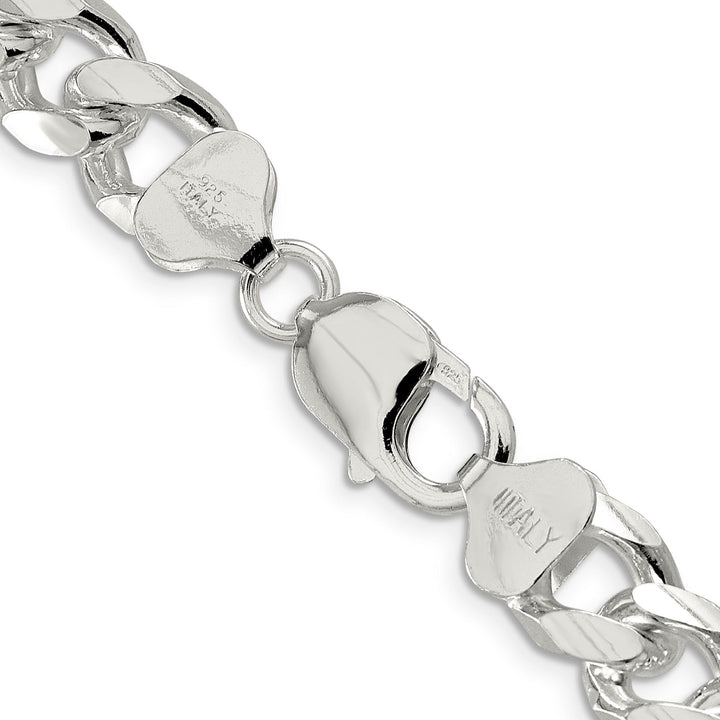 Silver 10.50-mm Solid Domed Link Curb Chain