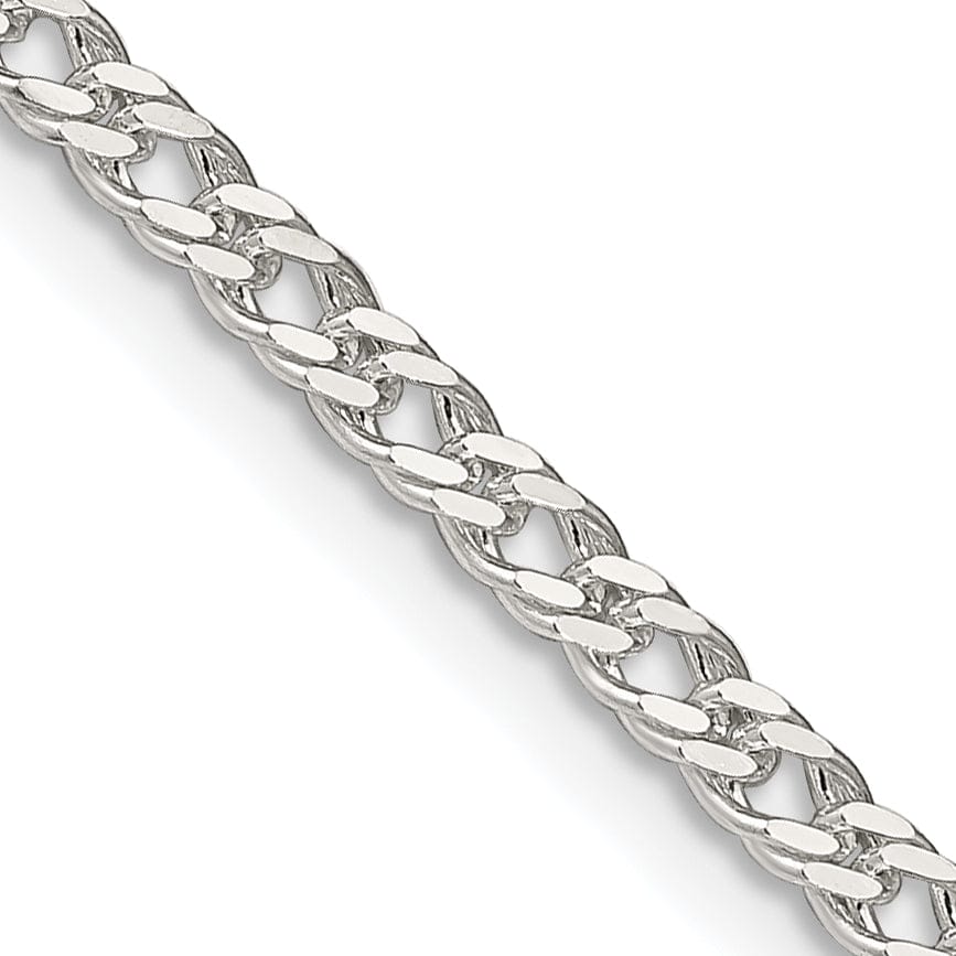 Silver Polished 3.30-mm Solid Rambo Chain