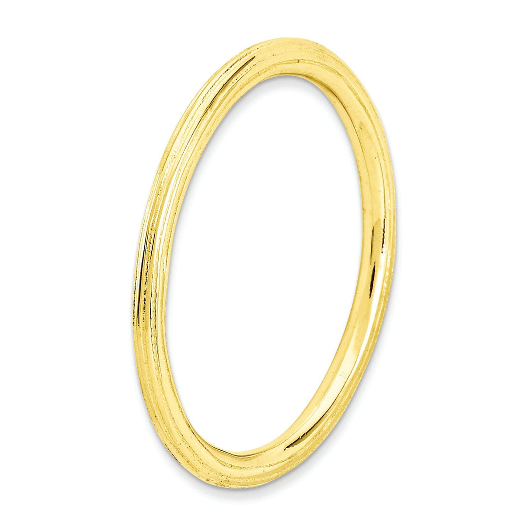Sterling Silver Gold-Plated Step-Down Ring