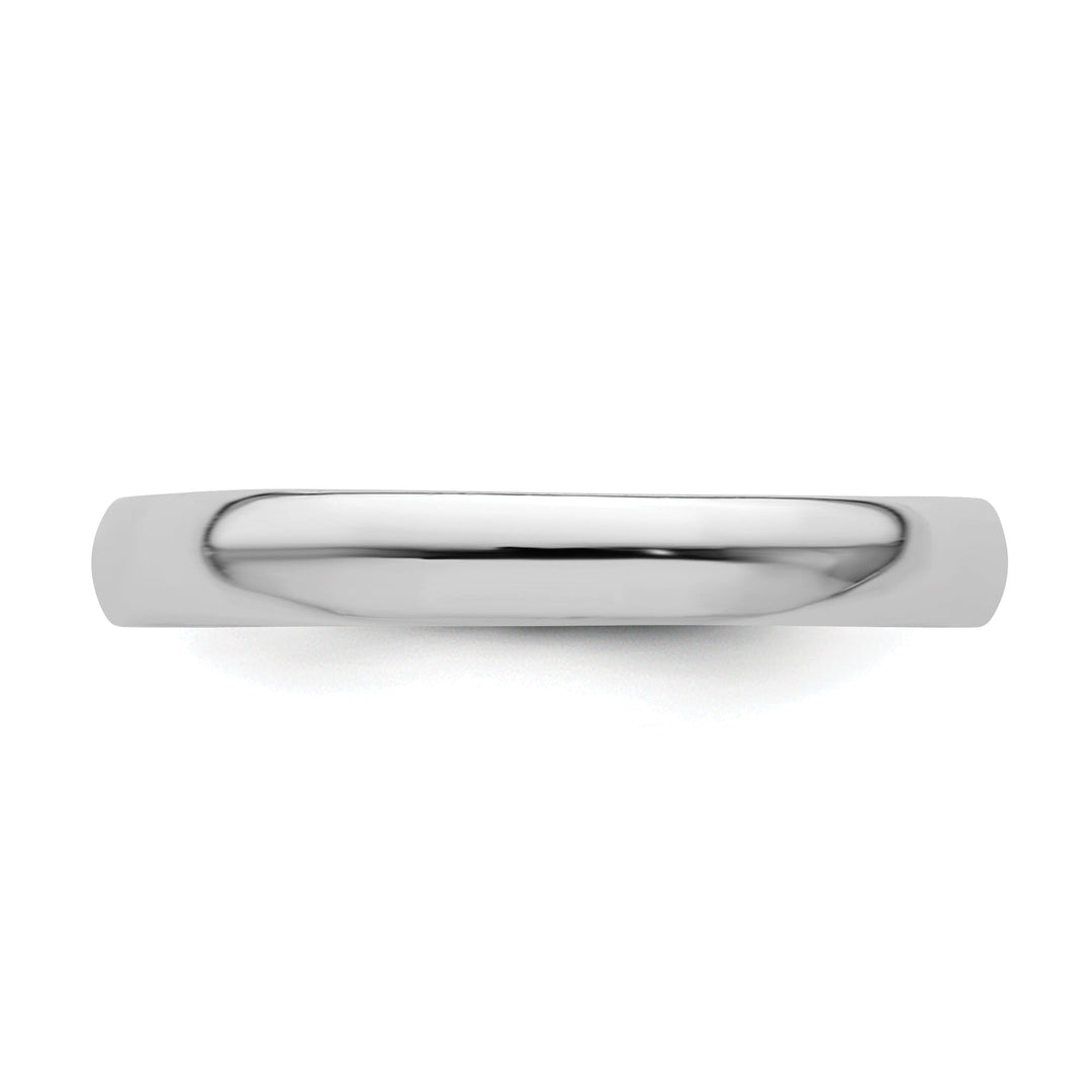 Sterling Silver Rhodium Polished Ring