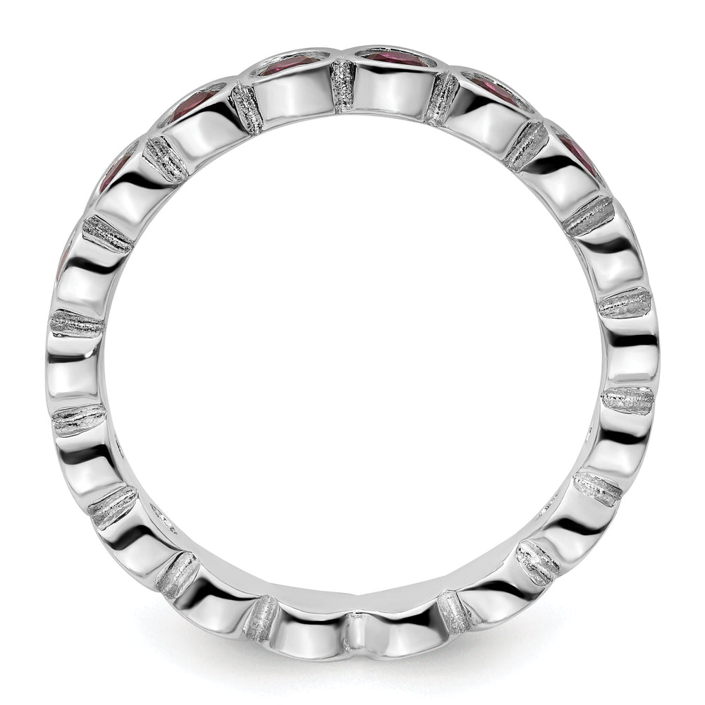 Sterling Silver Rhodolite Garnet Ring