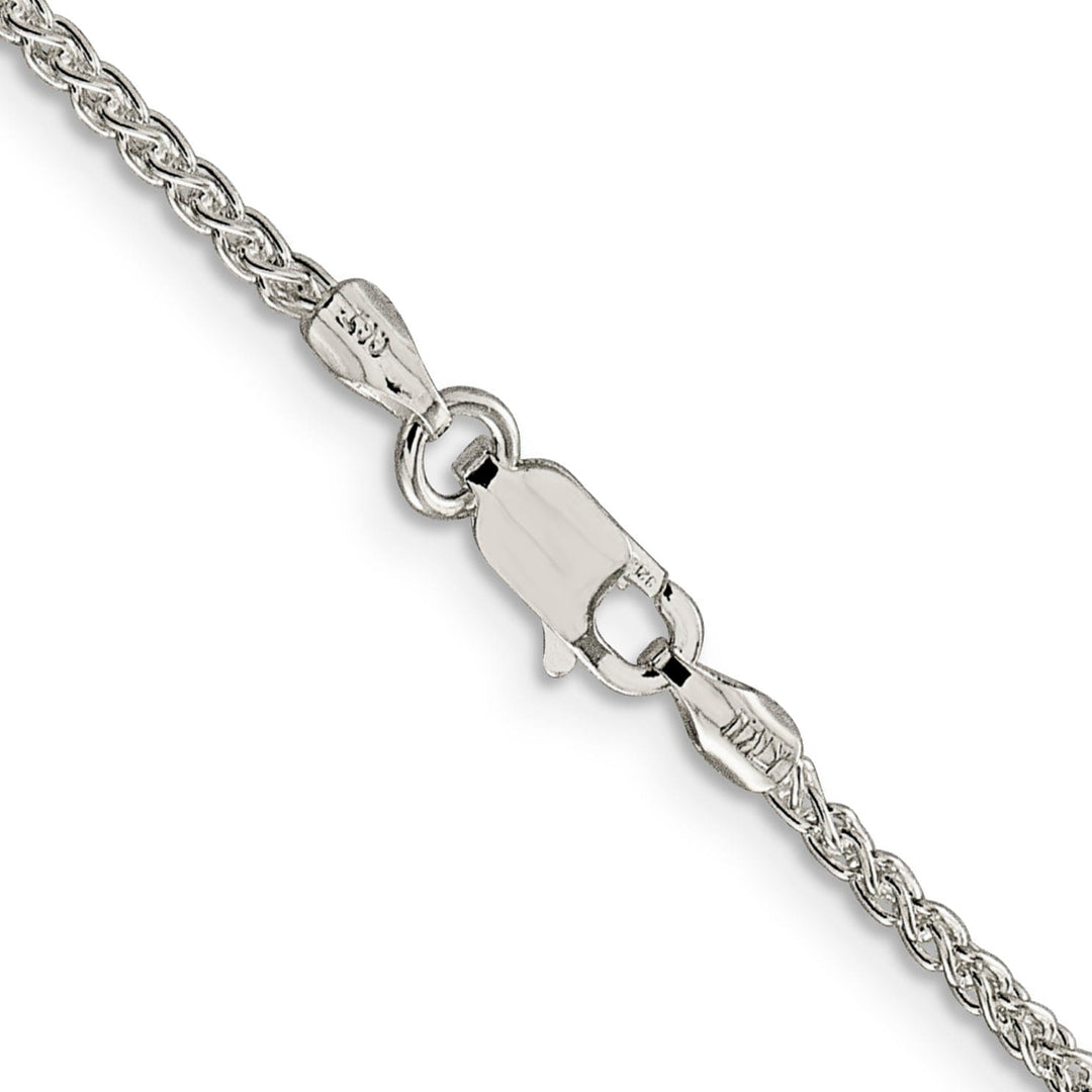 Silver Polished 1.75-mm Solid Round Spiga Chain