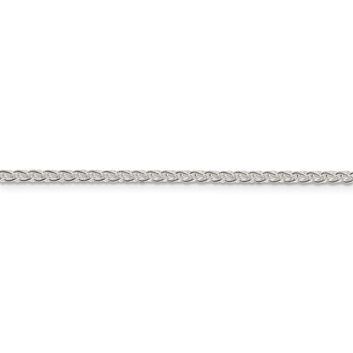 Silver Polished 2.50-mm Solid Round Spiga Chain