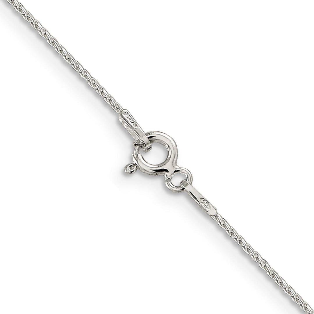 Sterling Silver D.C 0.85-mm Round Spiga Chain