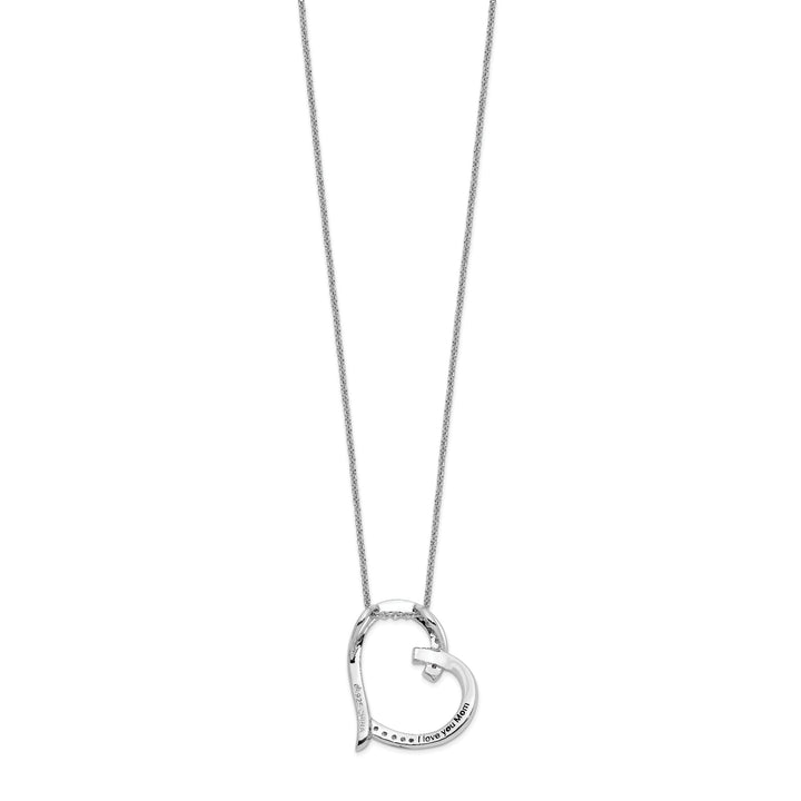 Sterling Silver Love You Mom Necklace