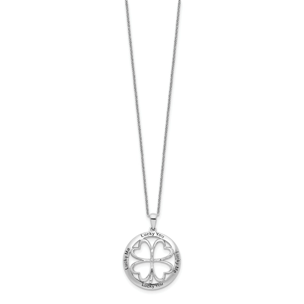 Sterling Silver Lucky Me Lucky You Necklace