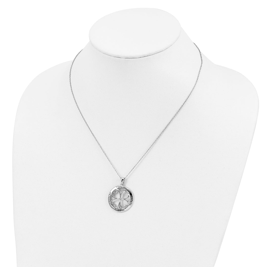 Sterling Silver Lucky Me Lucky You Necklace