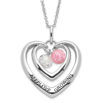 Sterling Silver Keep Love Growing Necklace