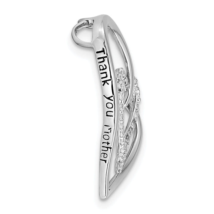 Sterling Silver Thank You Mother Necklace