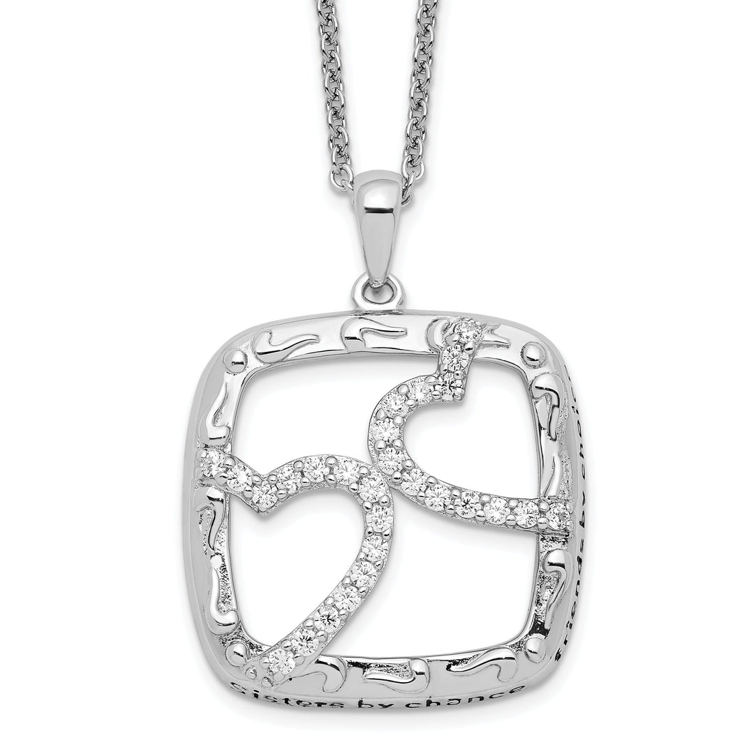 Sterling Silver Sisters By Chance Necklace