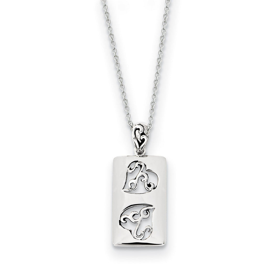 Sterling Silver Girlfriends Two Necklace