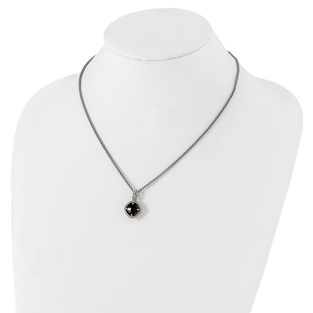 Sterling Silver Gold 2.38 Carat 18 Necklace