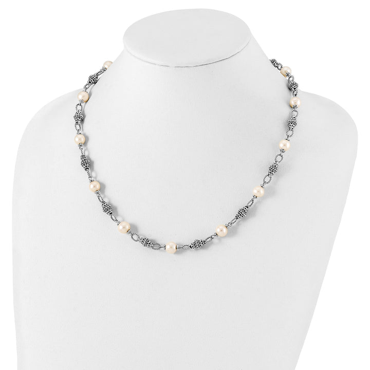 Sterling Silver Pearl 20 Necklace