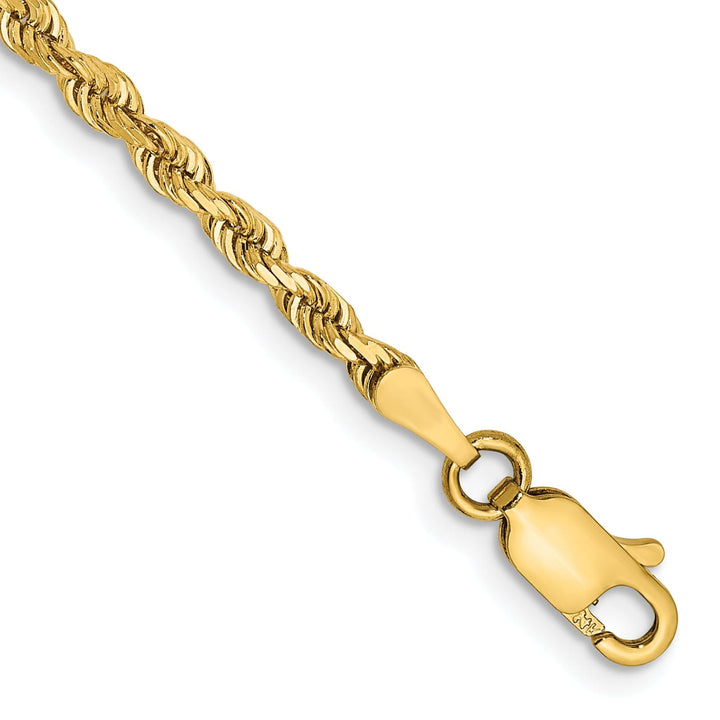 14k Yellow Gold 2.75mm D.C Quadruple Rope Chain