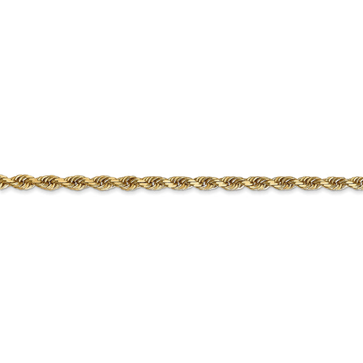 14k Yellow Gold 3.0mm D.C Quadruple Rope Chain