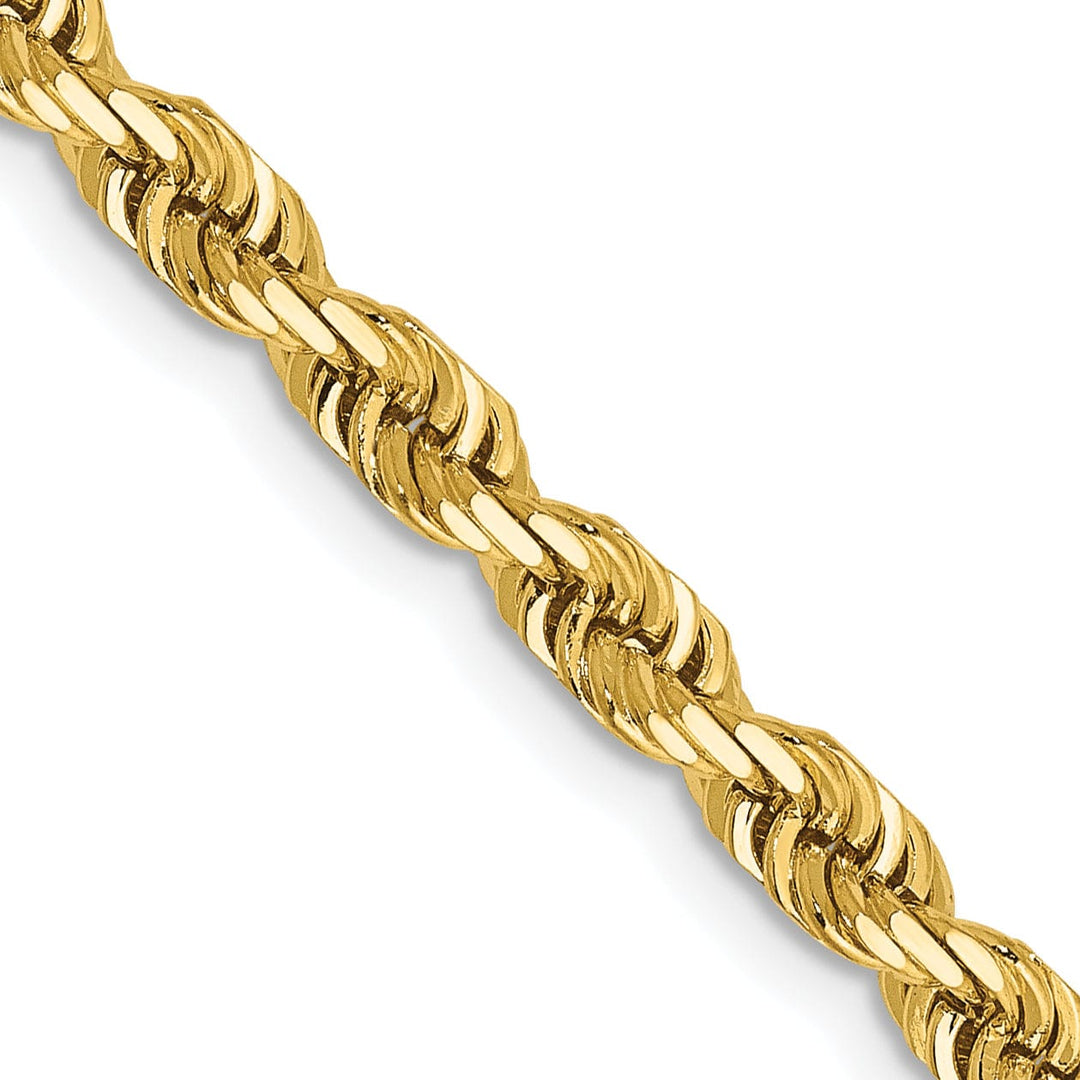 14k Yellow Gold 3.80mm D.C Quadruple Rope Chain