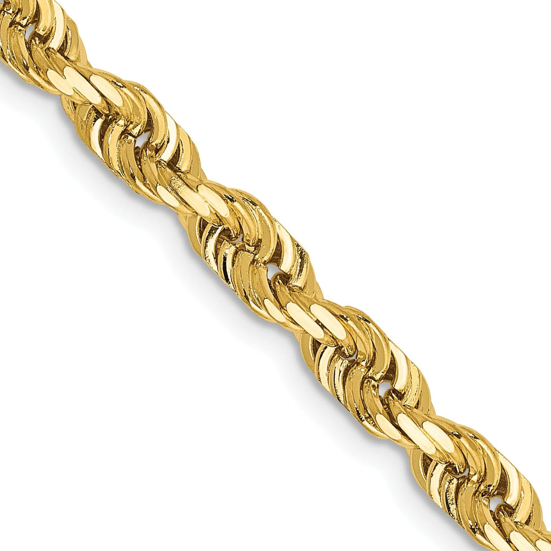 14k Yellow Gold 4.50mm D.C Quadruple Rope Chain
