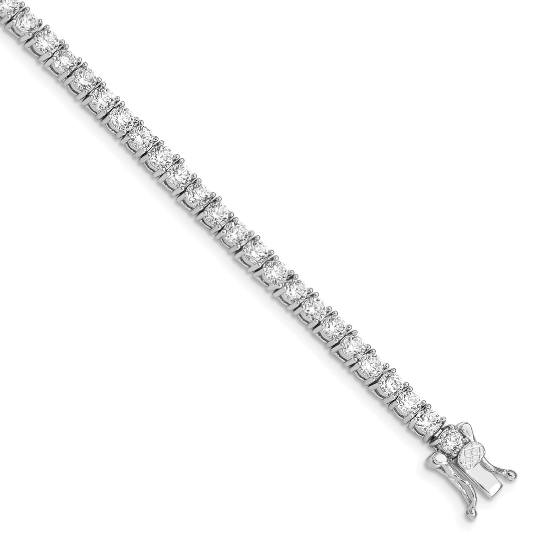Sterling Silver Reversible C.Z Tennis Bracelet