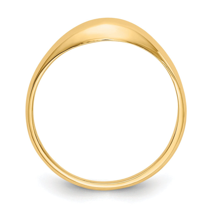 14k Yellow Gold Dome Children's Ring