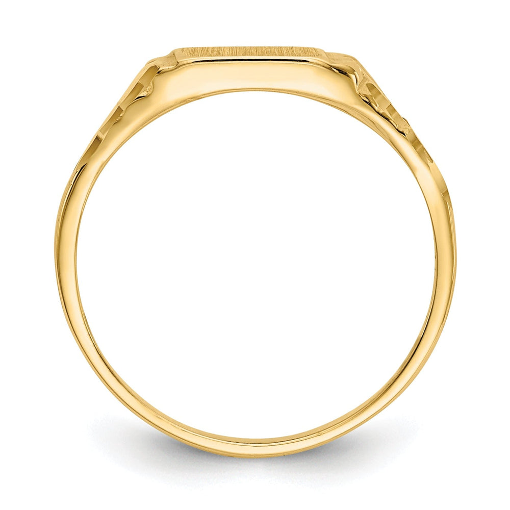 14k Yellow Gold Signet Children's Ring