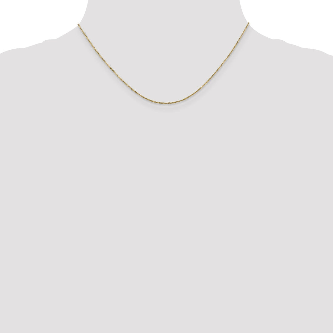 14k Yellow Gold 0.70mm Polished Ropa Chain