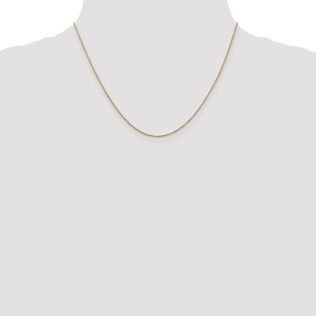 14k Yellow Gold 0.70mm Polished Ropa Chain