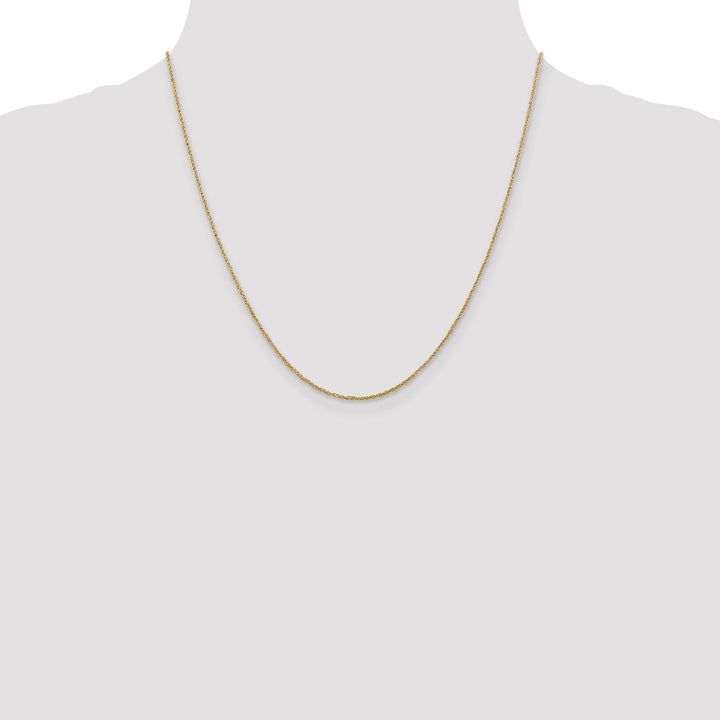 14k Yellow Gold 1.10mm Polished Ropa Chain