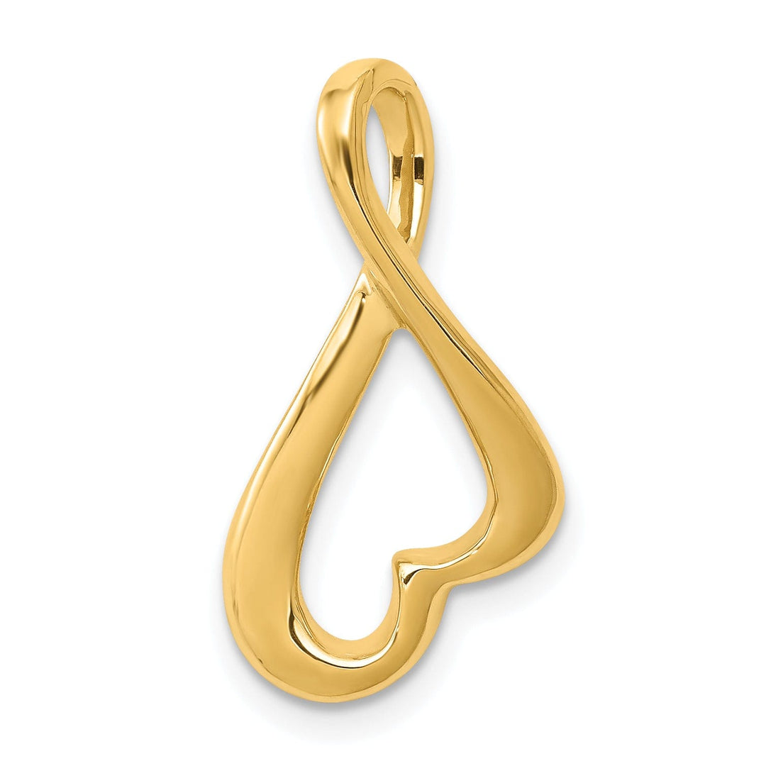 14k Yellow Gold Fancy Omega Slide Pendant