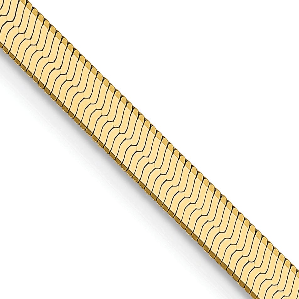 14k Yellow Gold 3.00mm Silky Herringbone Chain