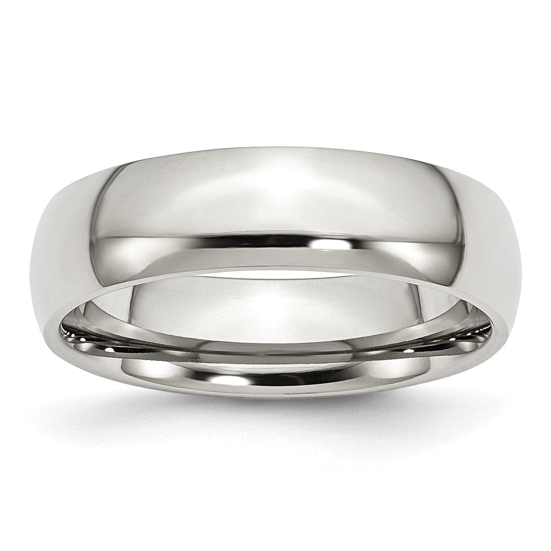 Stainless Steel Polished 6MM Band Ring
