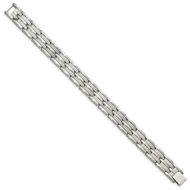 Stainless Steel Fold Over Bracelet