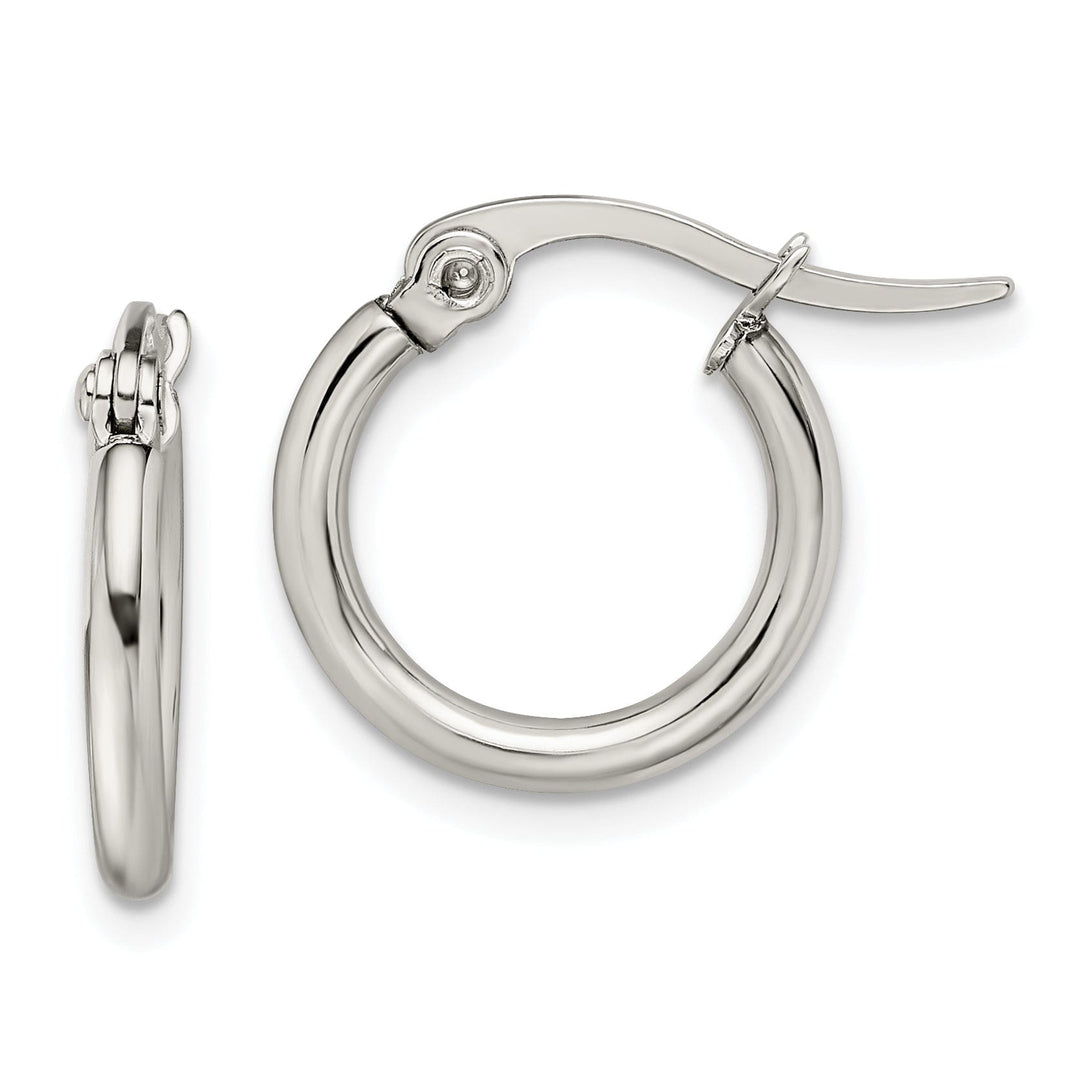 Stainless Steel Hoop Earrings 15.5MM Diameter