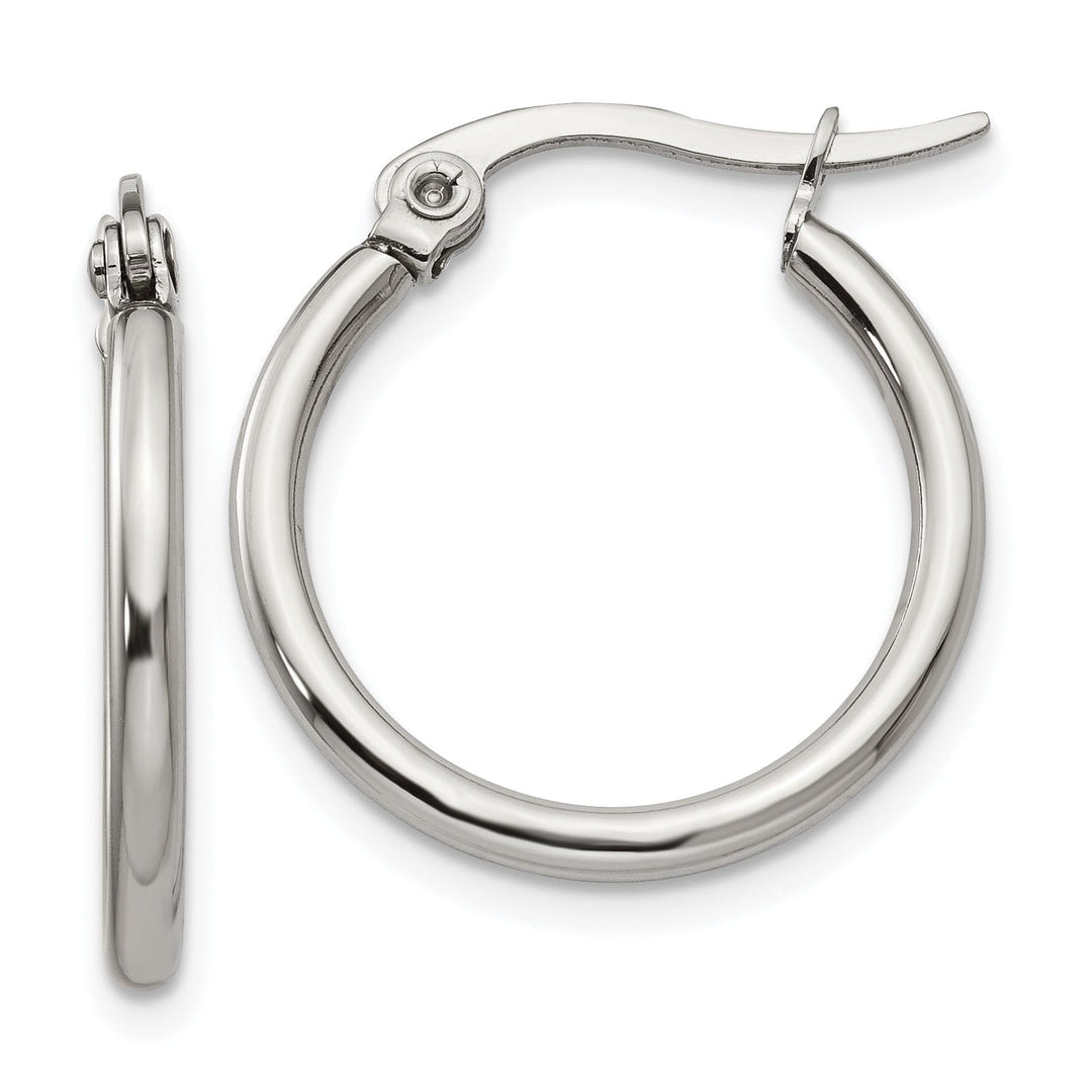 Stainless Steel Hoop Earrings 19.5MM Diameter